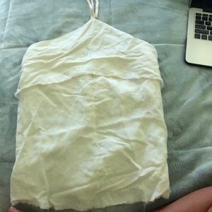 White halter top